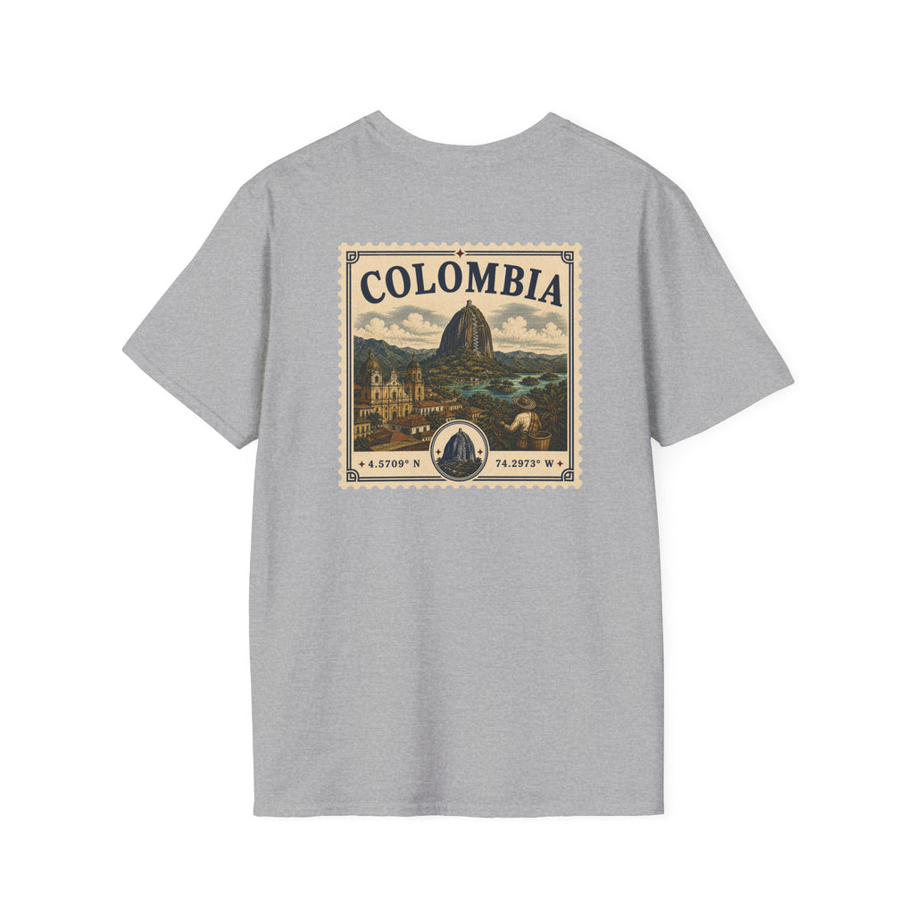 COLOMBIA HERITAGE STAMP T-SHIRT
