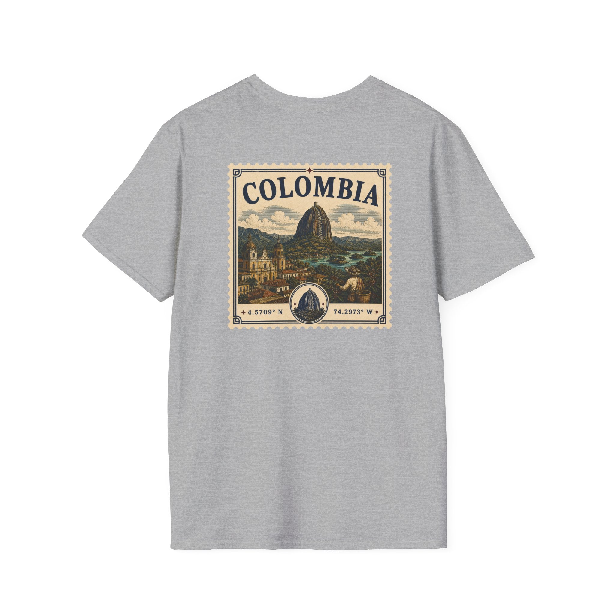 COLOMBIA HERITAGE STAMP T-SHIRT