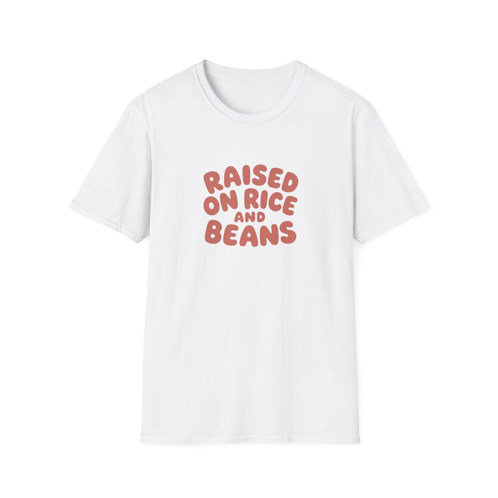 RAISED ON RICE AND BEANS T-SHIRT