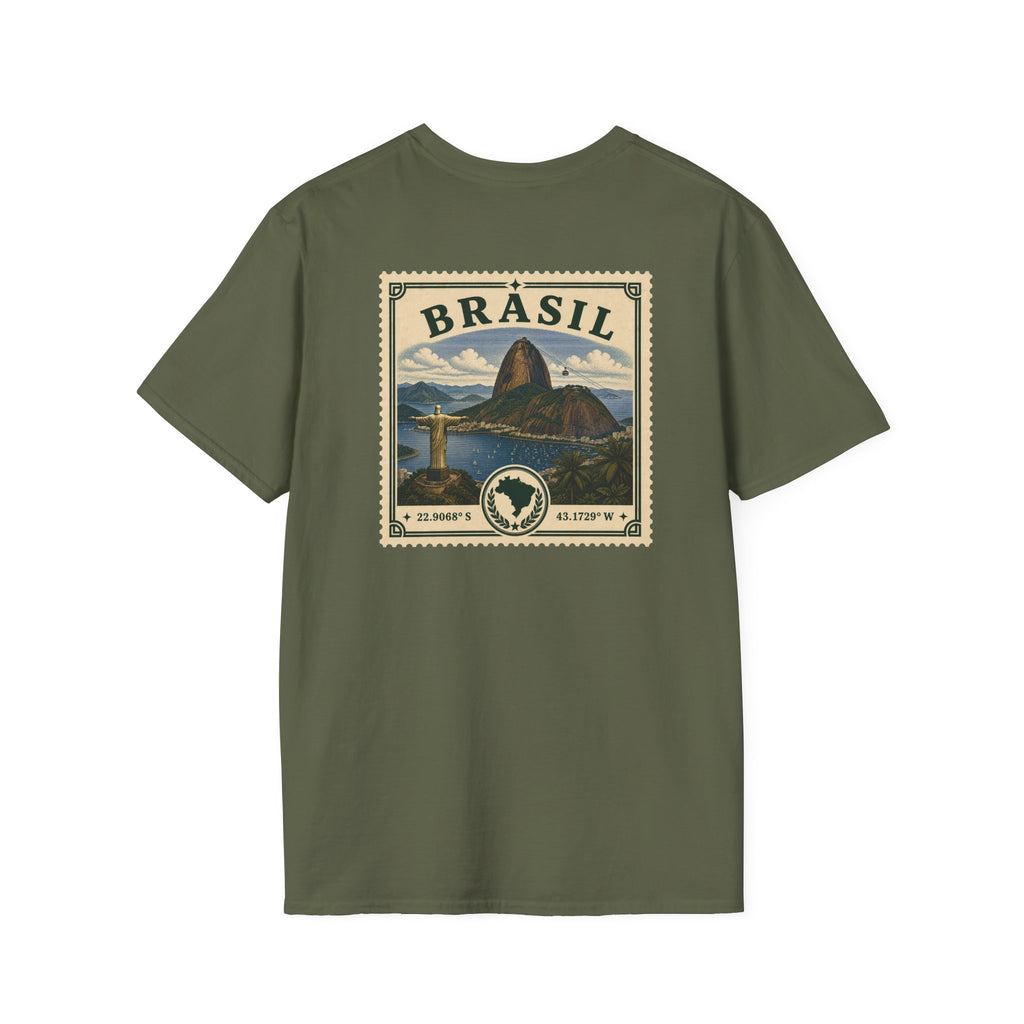 BRASIL HERITAGE STAMP T-SHIRT