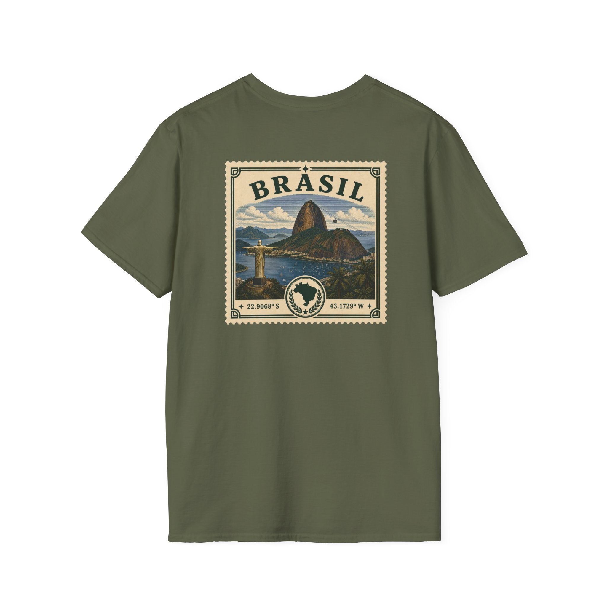 BRASIL HERITAGE STAMP T-SHIRT