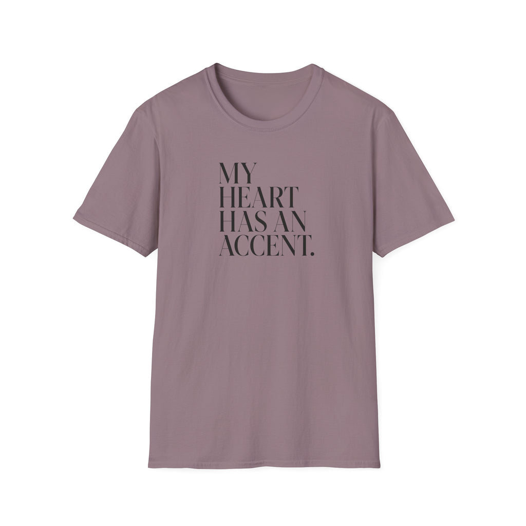 MY HEART HAS AN ACCENT T-SHIRT