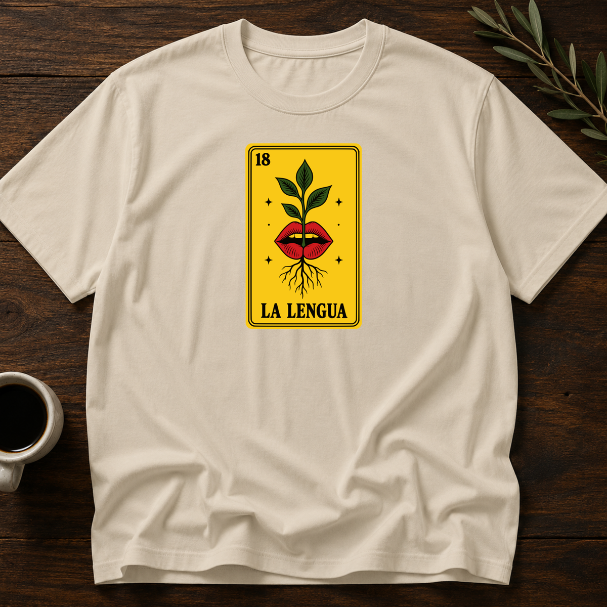 La Lengua T-Shirt – Sand – Wear Your Heart