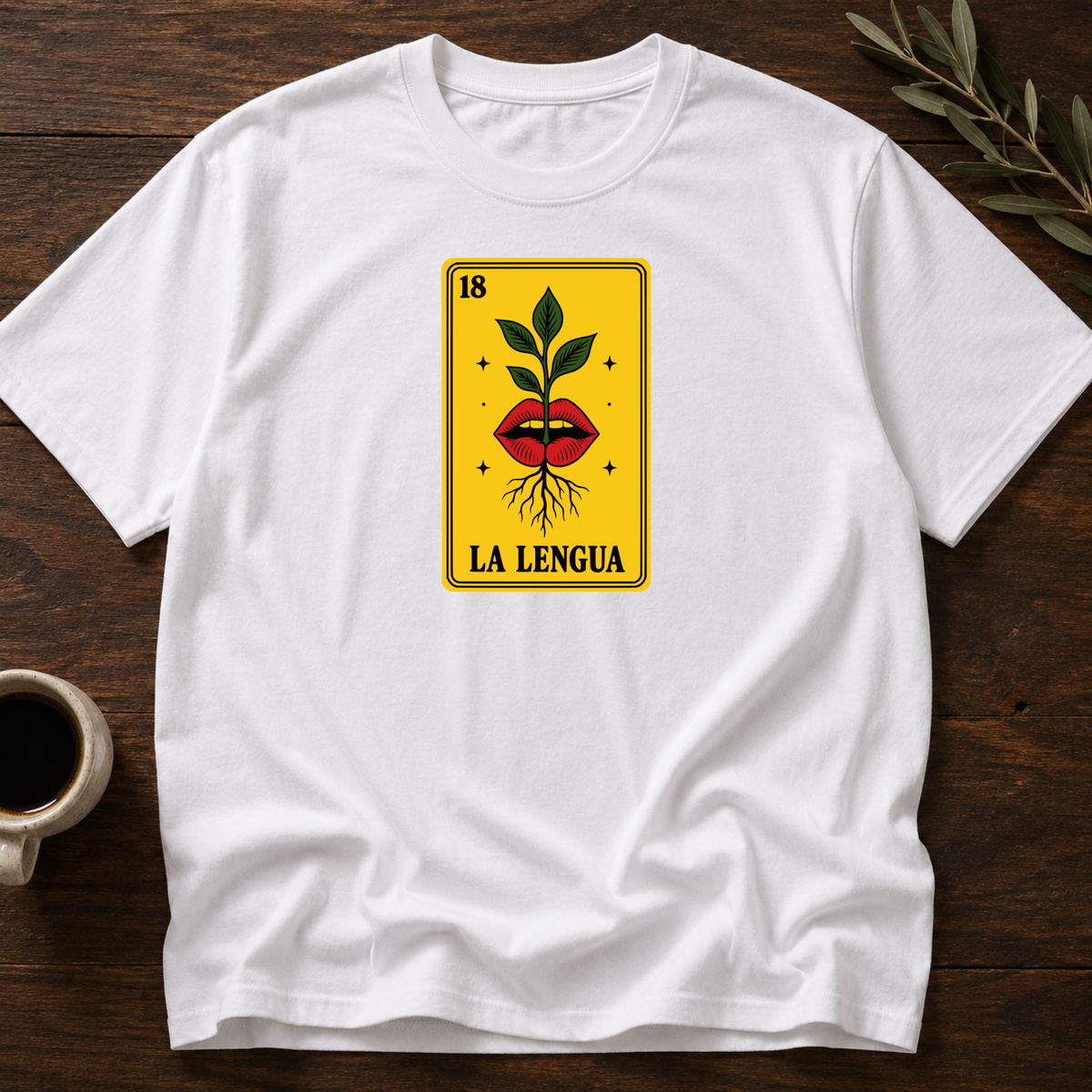 La Lengua T-Shirt – White – Wear Your Heart