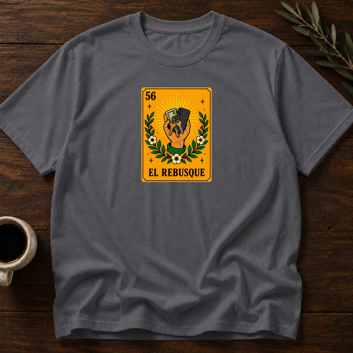 El Rebusque T-Shirt – Dark Heather Grey – Wear Your Heart