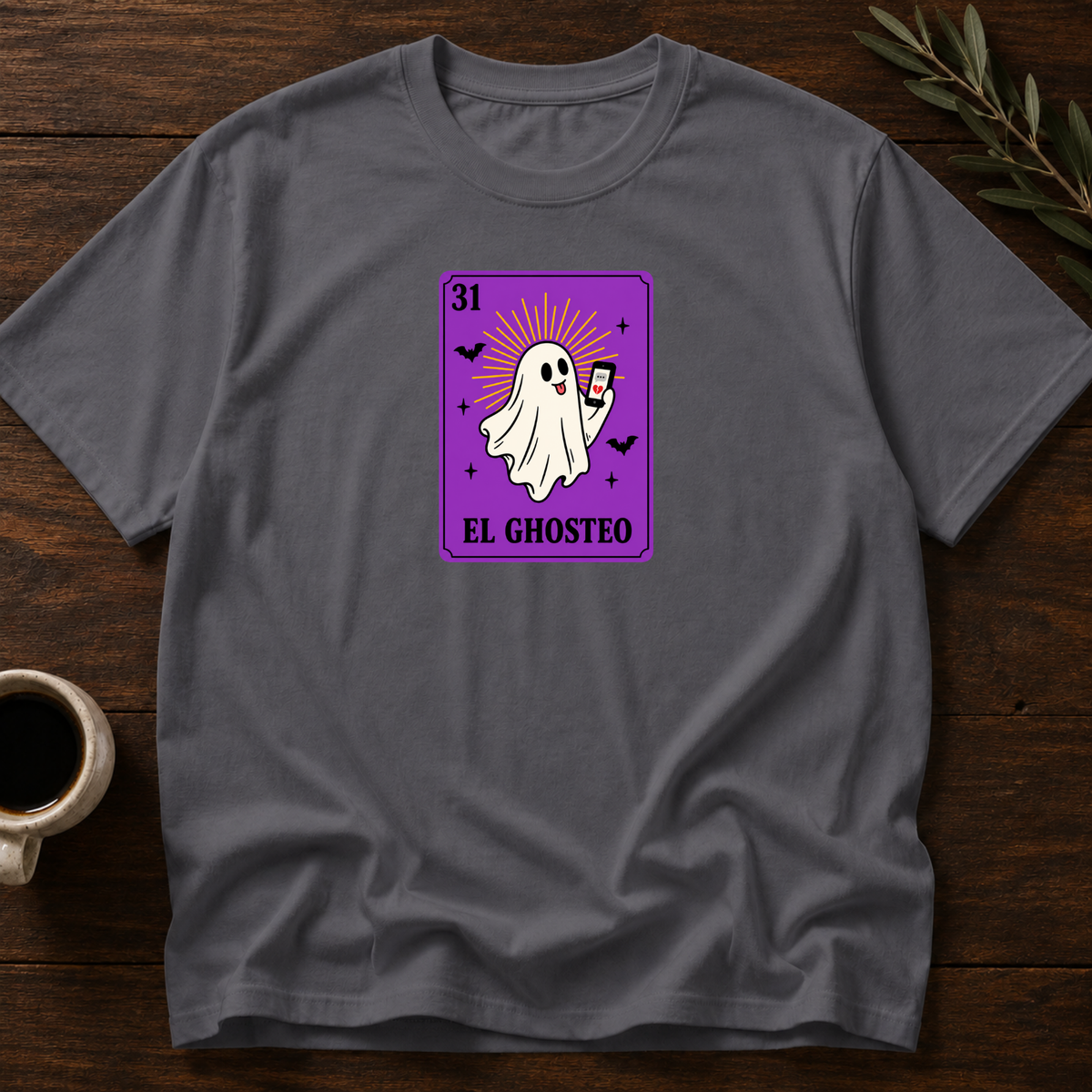 El Ghosteo - Ghosting T-Shirt – Dark Heather Grey – Wear Your Heart