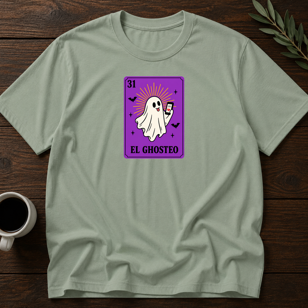 El Ghosteo - Ghosting T-Shirt – Sage – Wear Your Heart