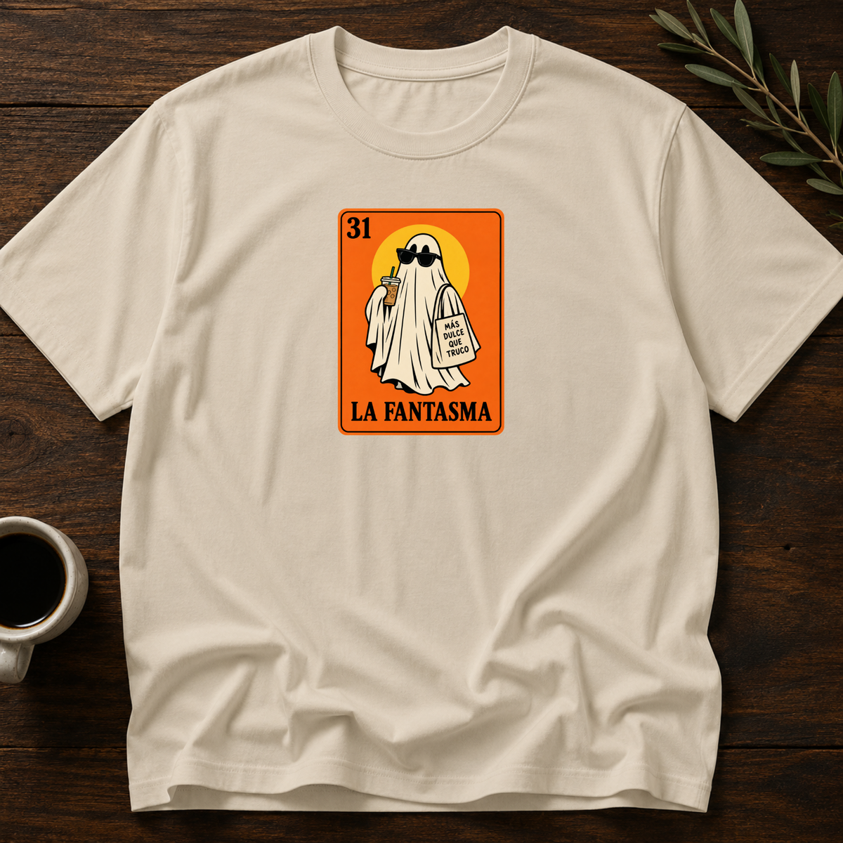 La Fantasma Halloween T-Shirt – Sand – Wear Your Heart