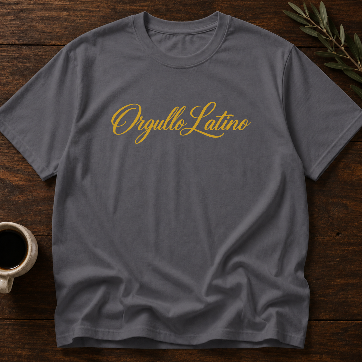 Orgullo Latino T-Shirt – Dark Heather Grey – Wear Your Heart