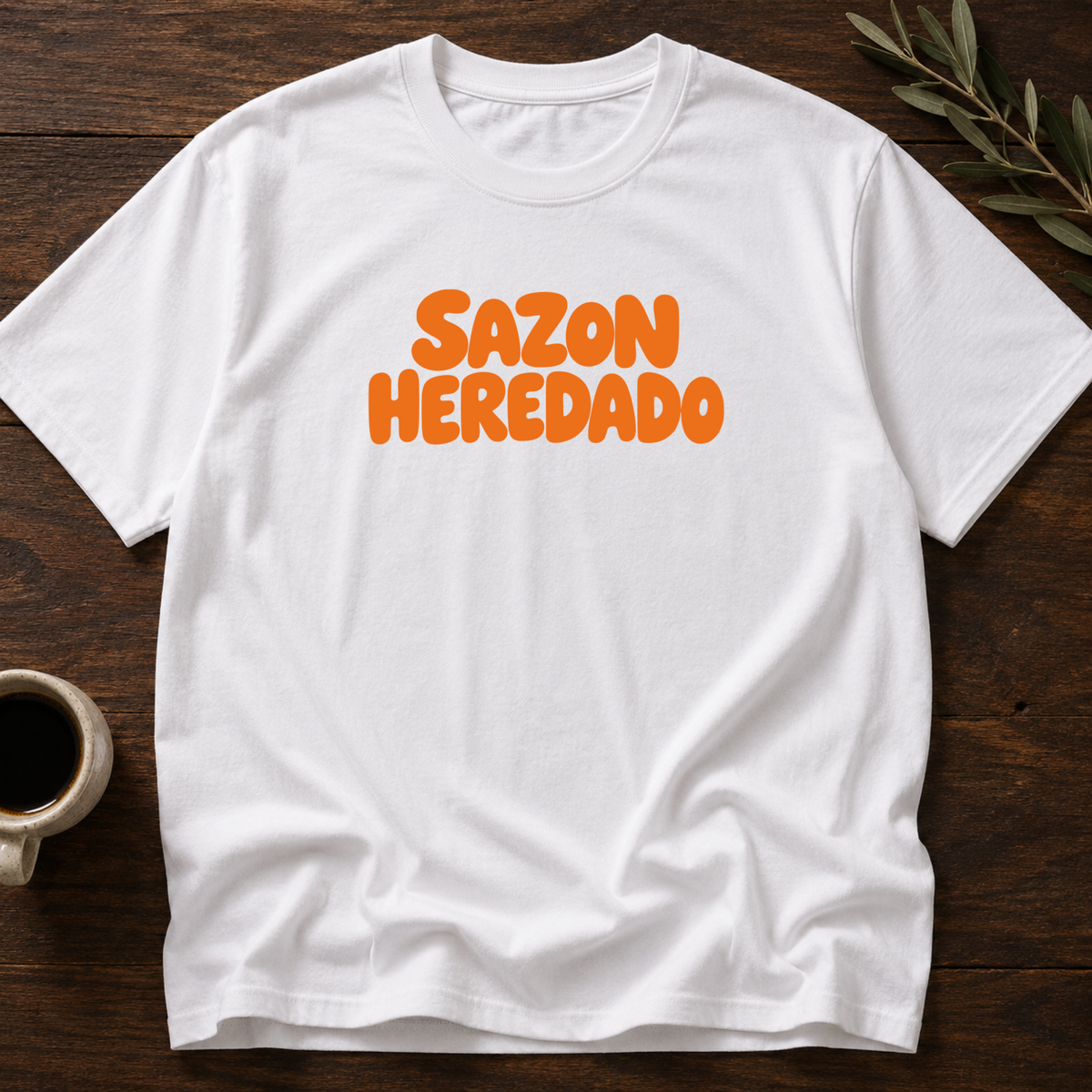 Sazon Heredado T-Shirt – White – Wear Your Heart
