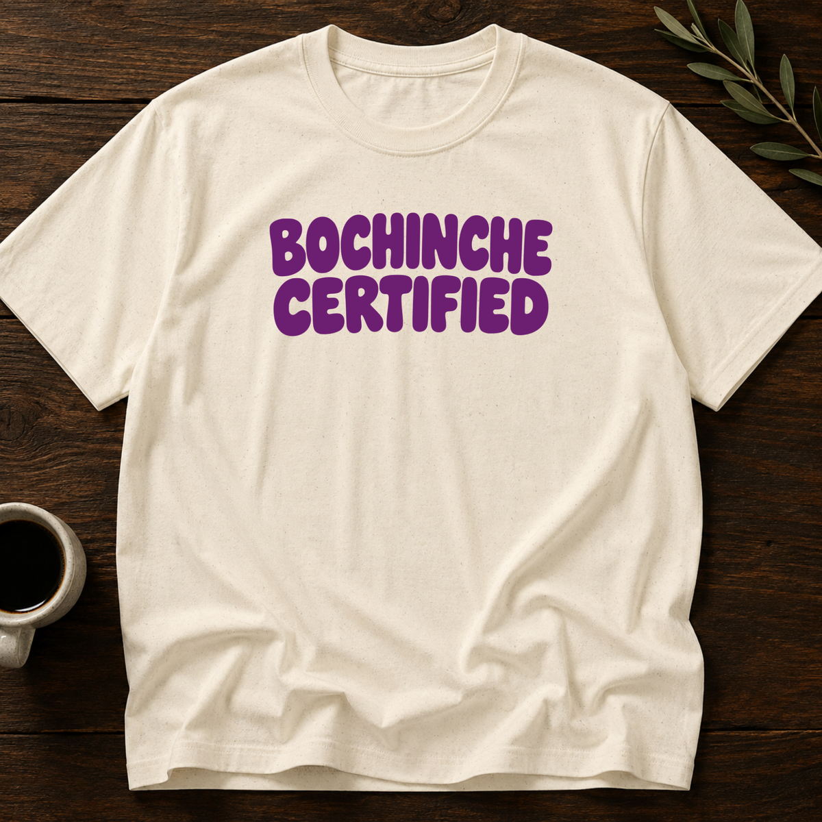 Bochinche Certified T-Shirt – Natural – Wear Your Heart