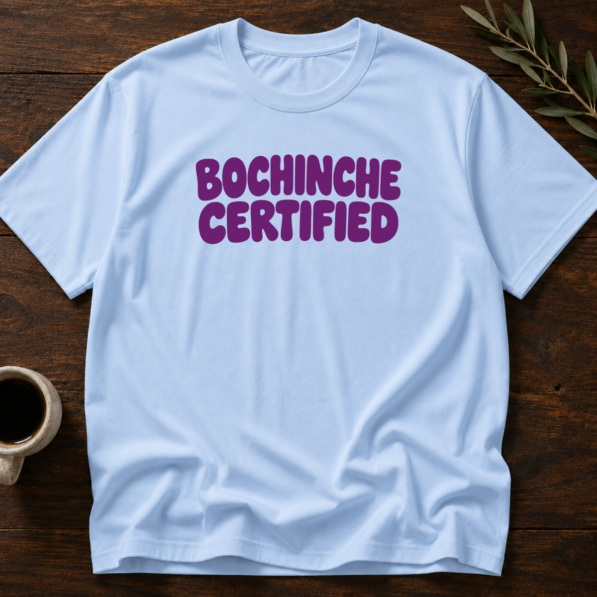 Bochinche Certified T-Shirt – Light Blue – Wear Your Heart