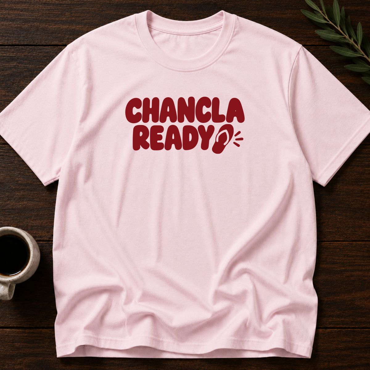 Chancla Ready T-Shirt – Light Pink – Wear Your Heart