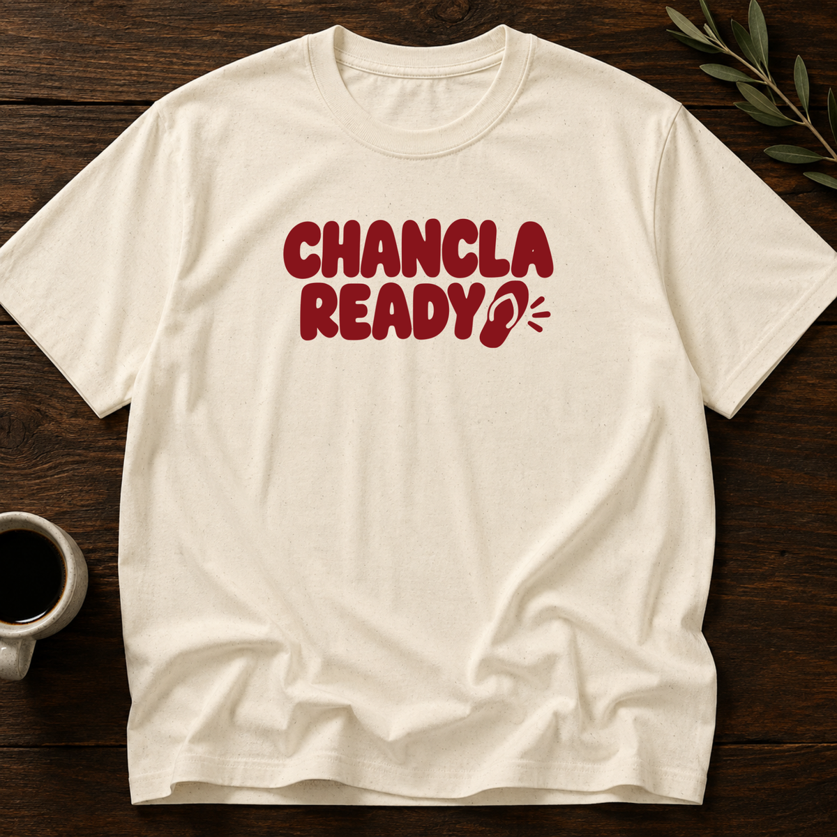 Chancla Ready T-Shirt – Natural – Wear Your Heart