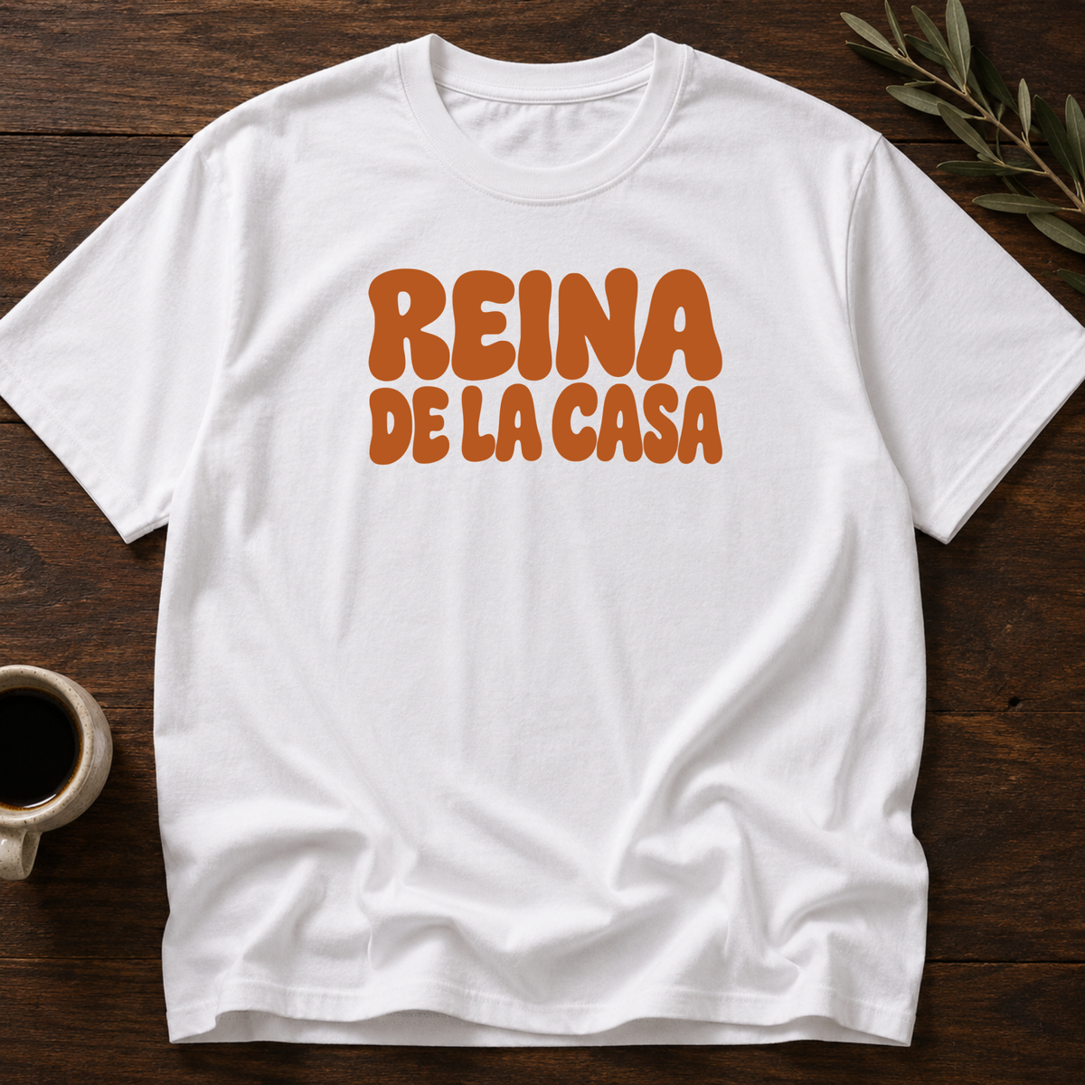Reina De La Casa T-Shirt – White – Wear Your Heart