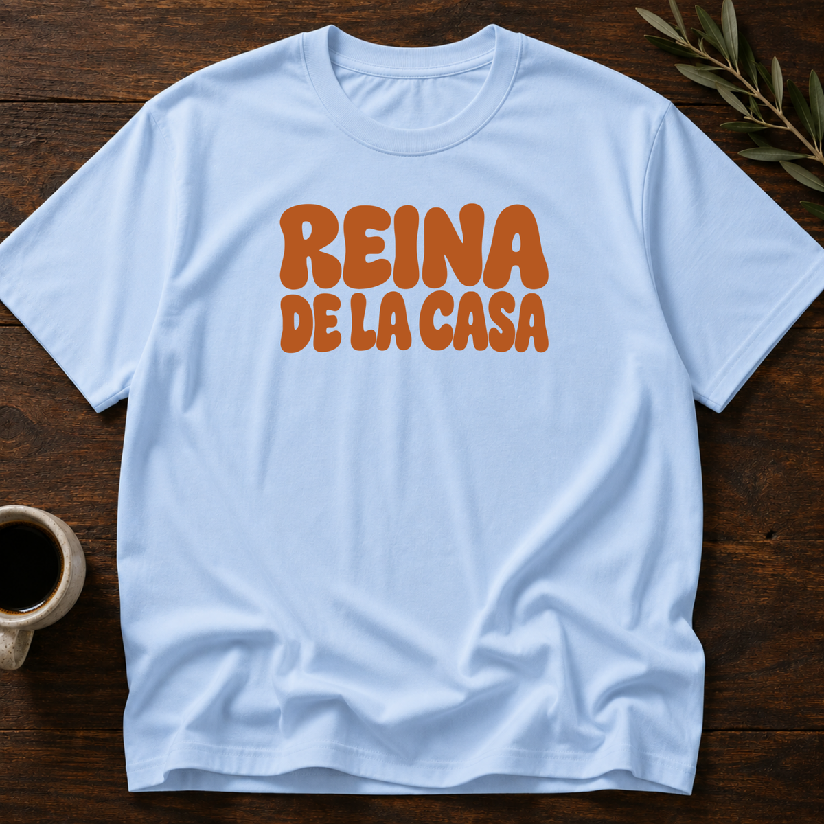 Reina De La Casa T-Shirt – Light Blue – Wear Your Heart