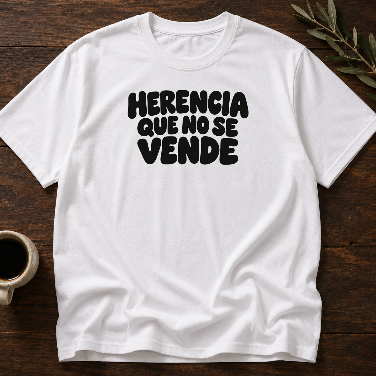 Herencia Que No Se Vende T-Shirt – White – Wear Your Heart