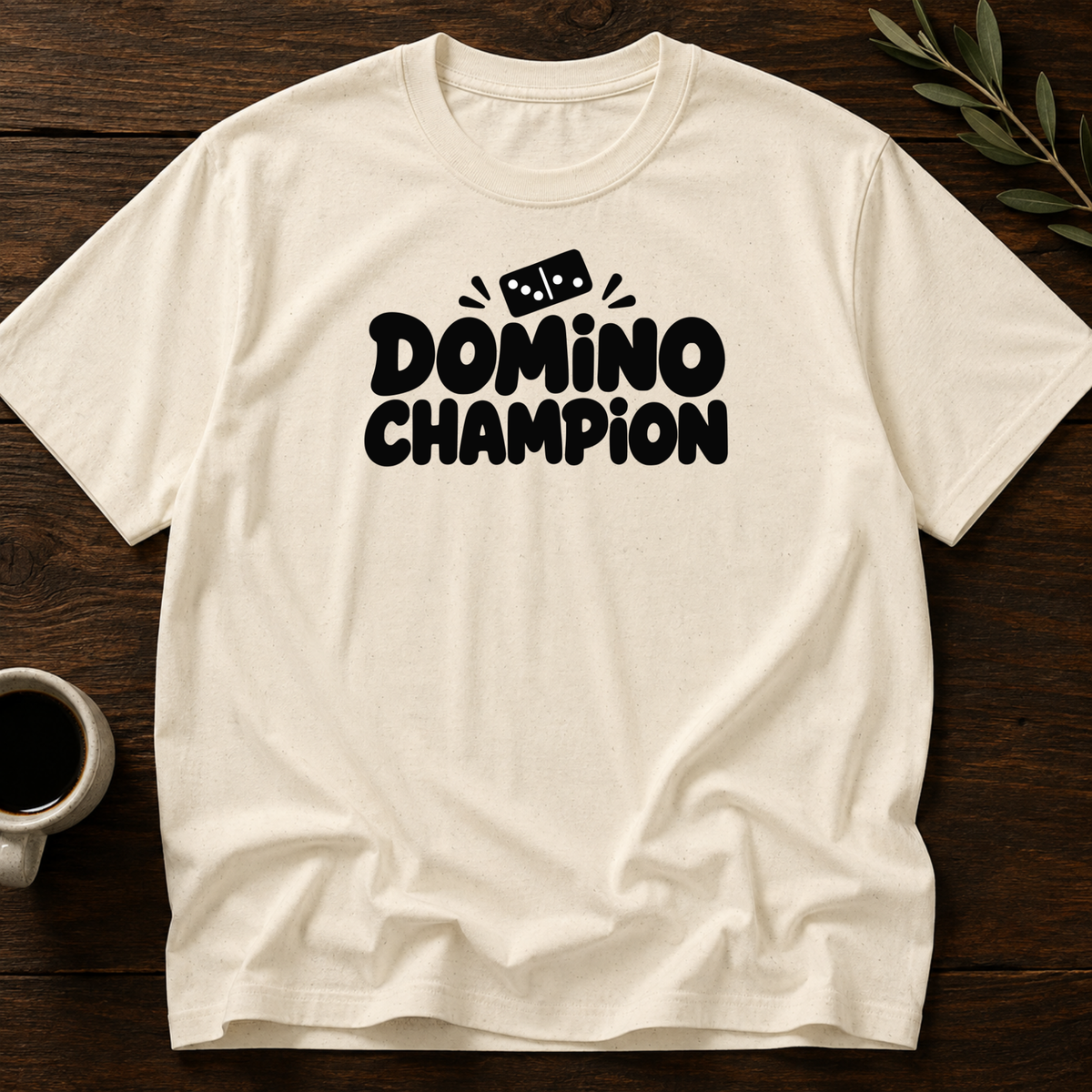 Domino Champion T-Shirt – Natural – Wear Your Heart