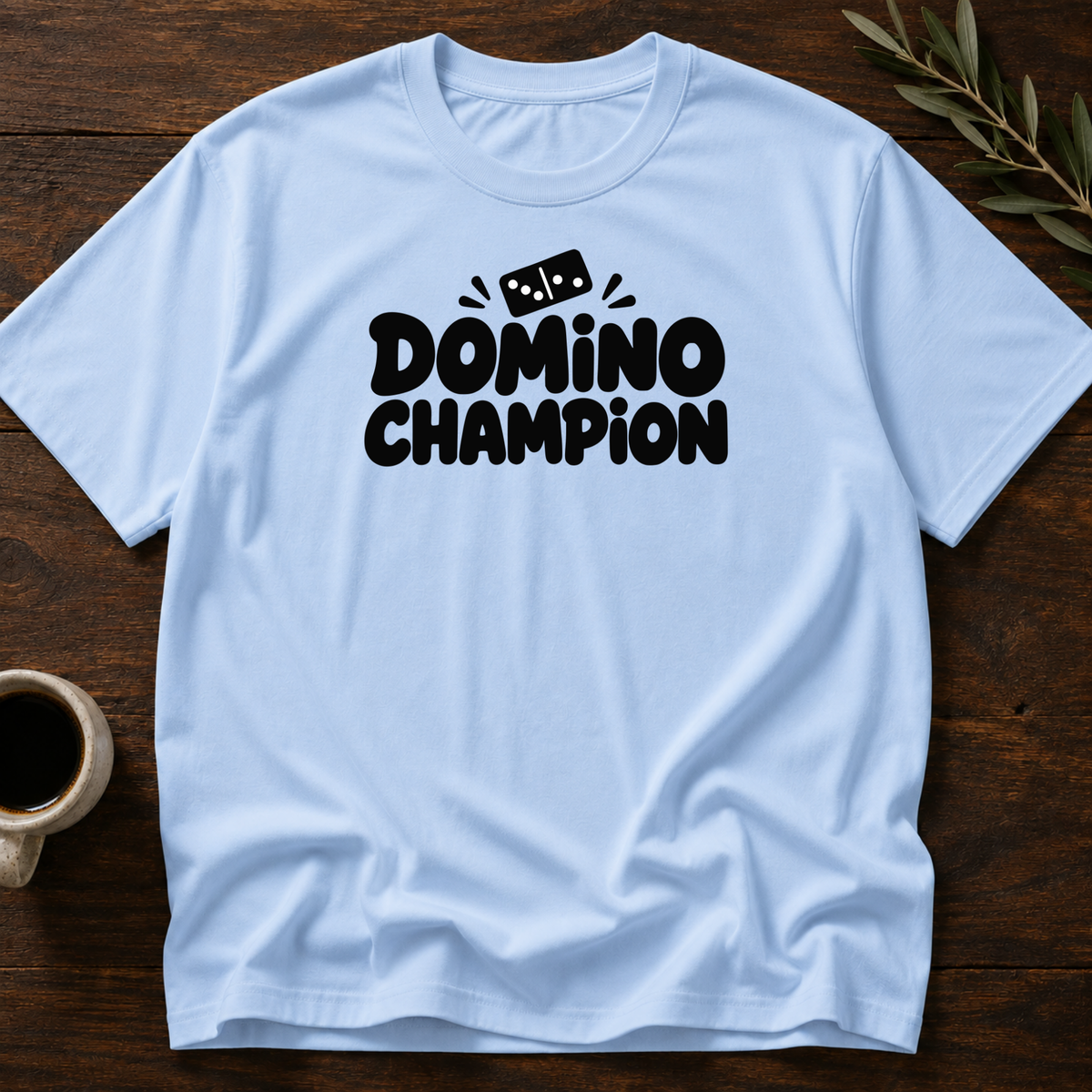 Domino Champion T-Shirt – Light Blue – Wear Your Heart