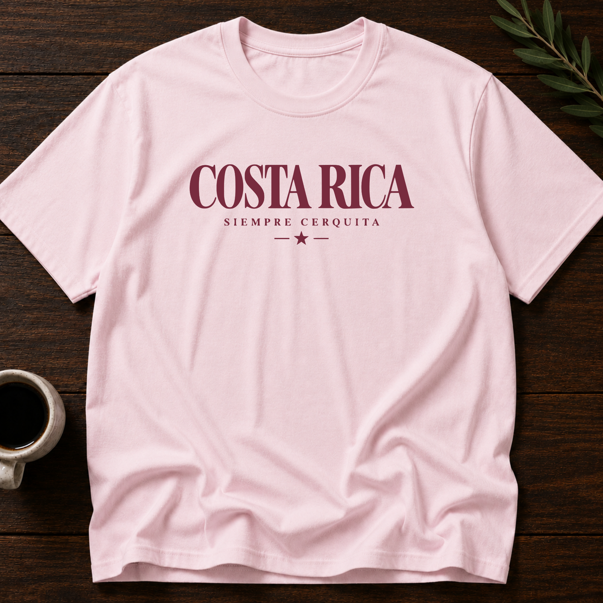 Costa Rica Siempre Cerca T-Shirt – Light Pink – Wear Your Heart