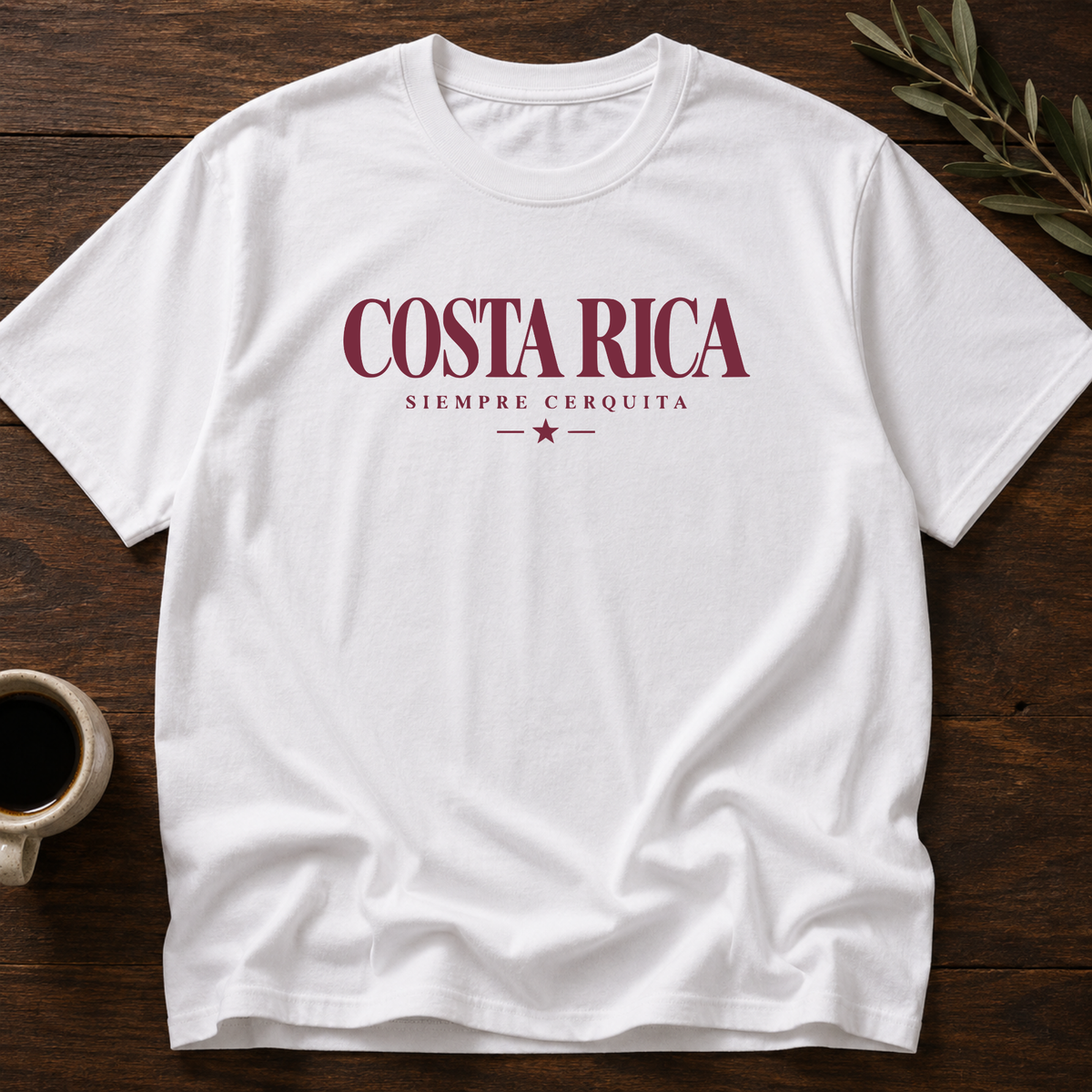 Costa Rica Siempre Cerca T-Shirt – White – Wear Your Heart