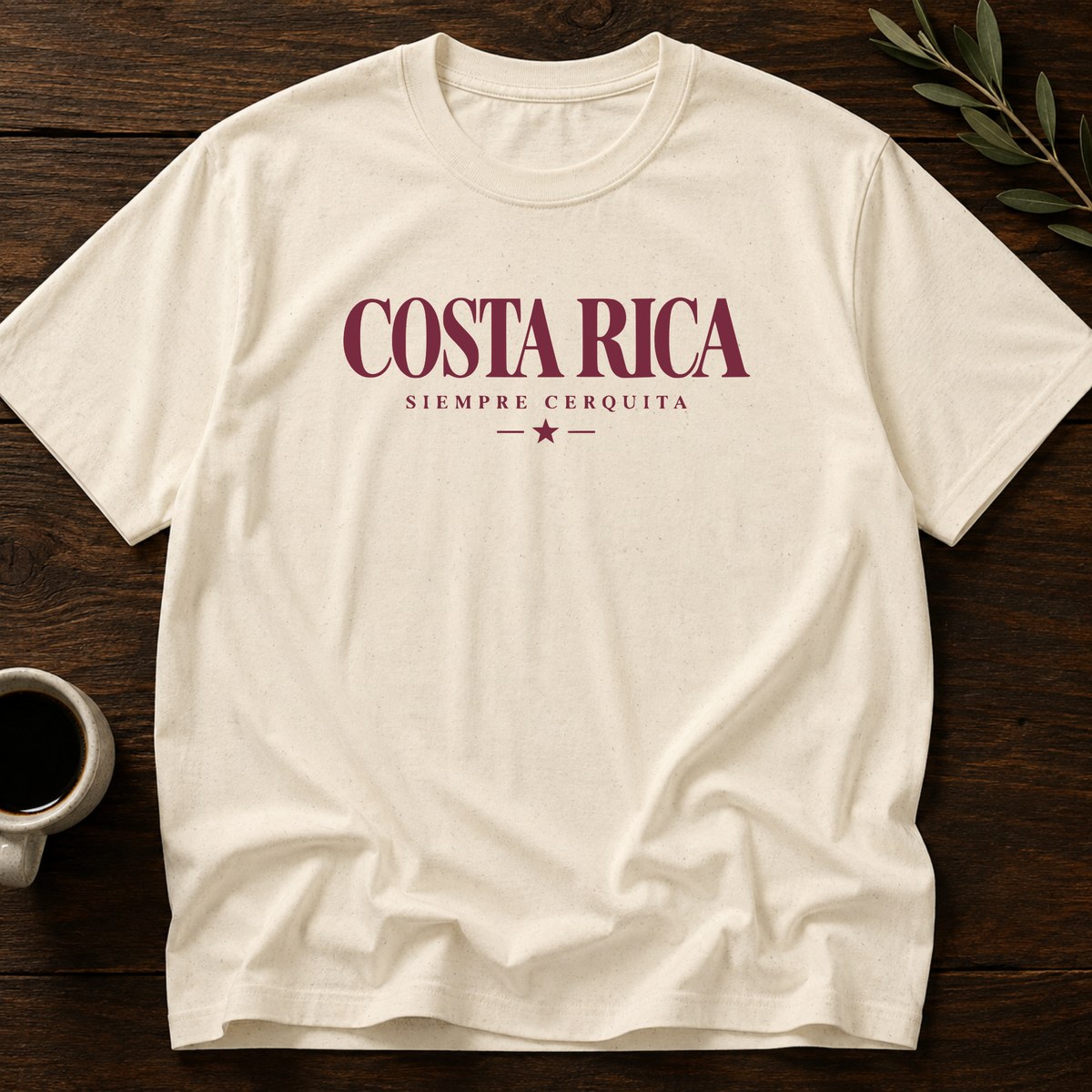 Costa Rica Siempre Cerca T-Shirt – Natural – Wear Your Heart