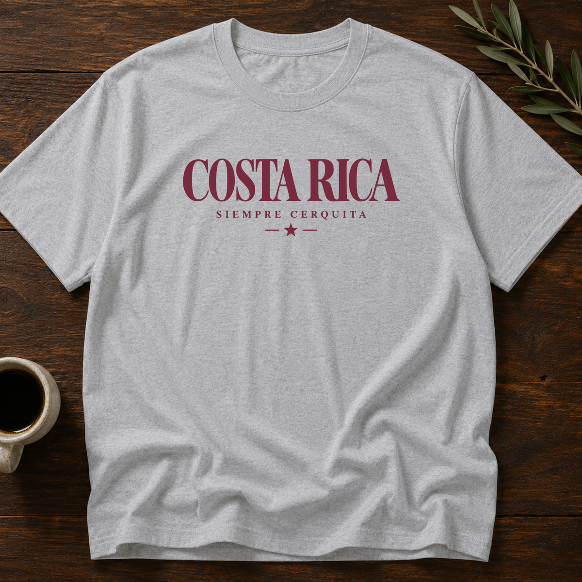Costa Rica Siempre Cerca T-Shirt – Sport Grey – Wear Your Heart