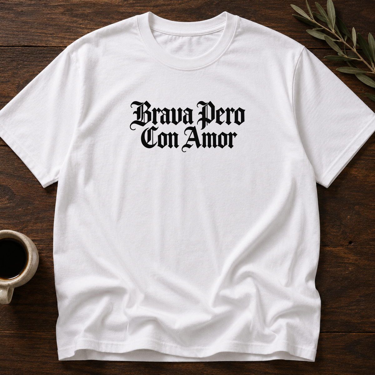 Brava Pero Con Amor T-Shirt – White – Wear Your Heart