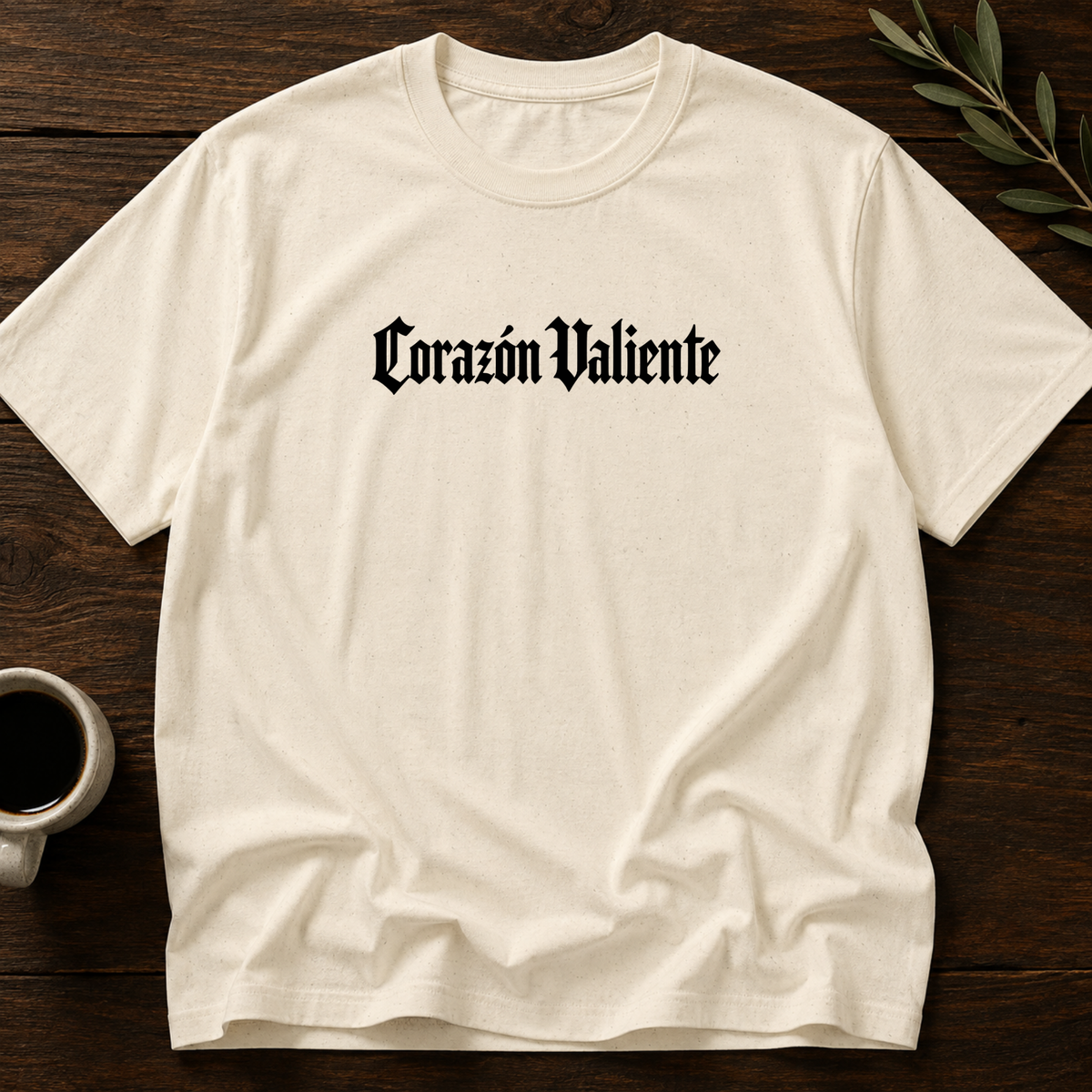 Corazón Valiente T-Shirt – Natural – Wear Your Heart