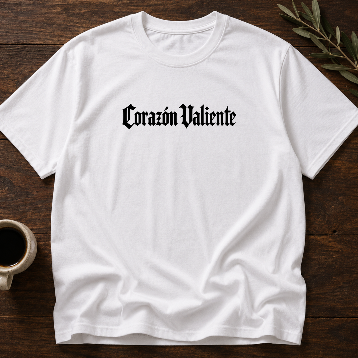 Corazón Valiente T-Shirt – White – Wear Your Heart