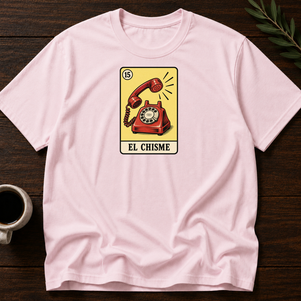 Chisme Card T-Shirt – Light Pink – Wear Your Heart