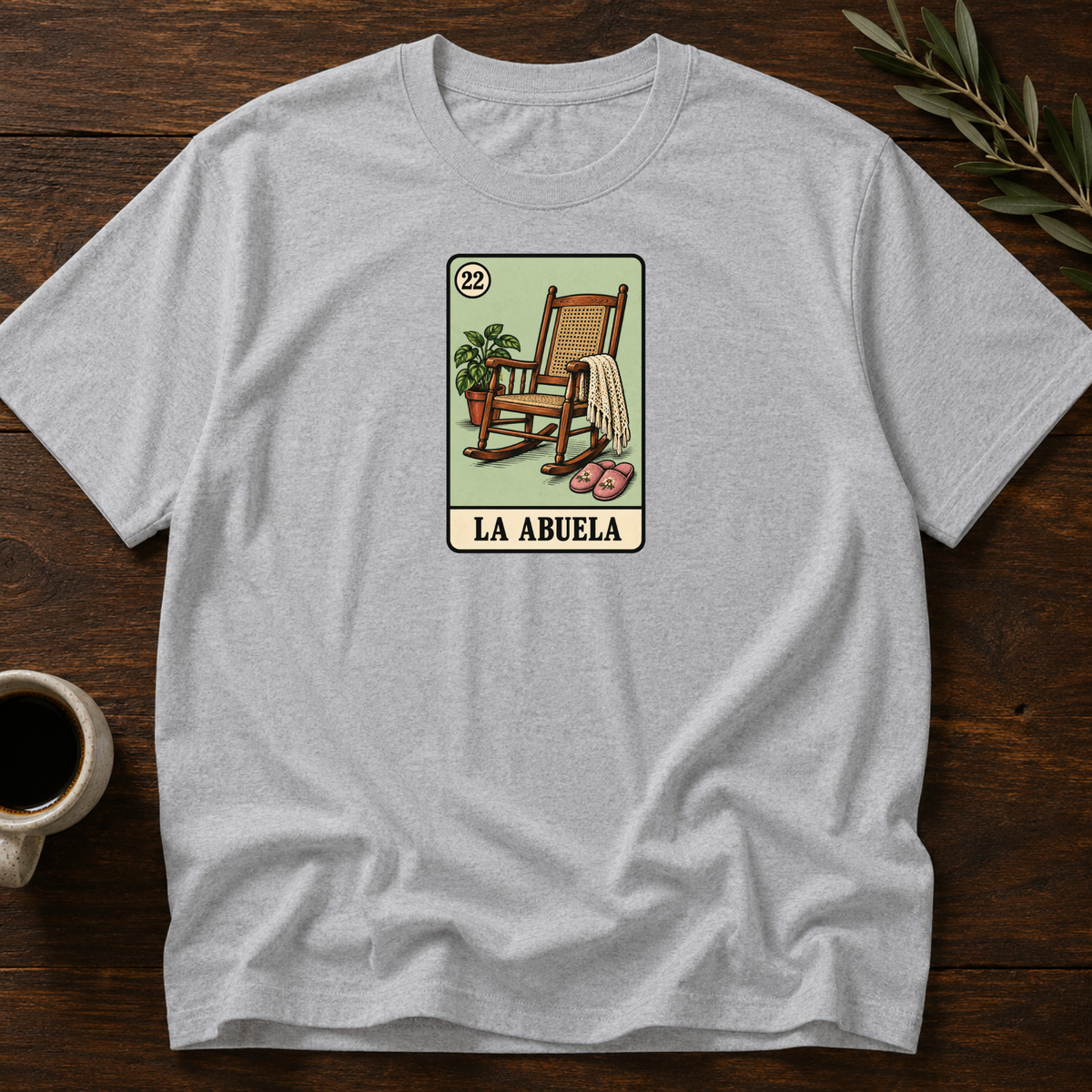 La Abuela Card T-Shirt – Sport Grey – Wear Your Heart