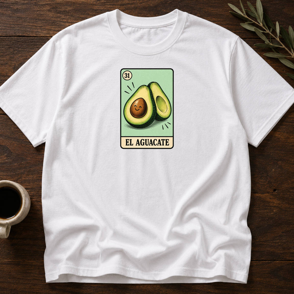Aguacate Card T-Shirt – White – Wear Your Heart