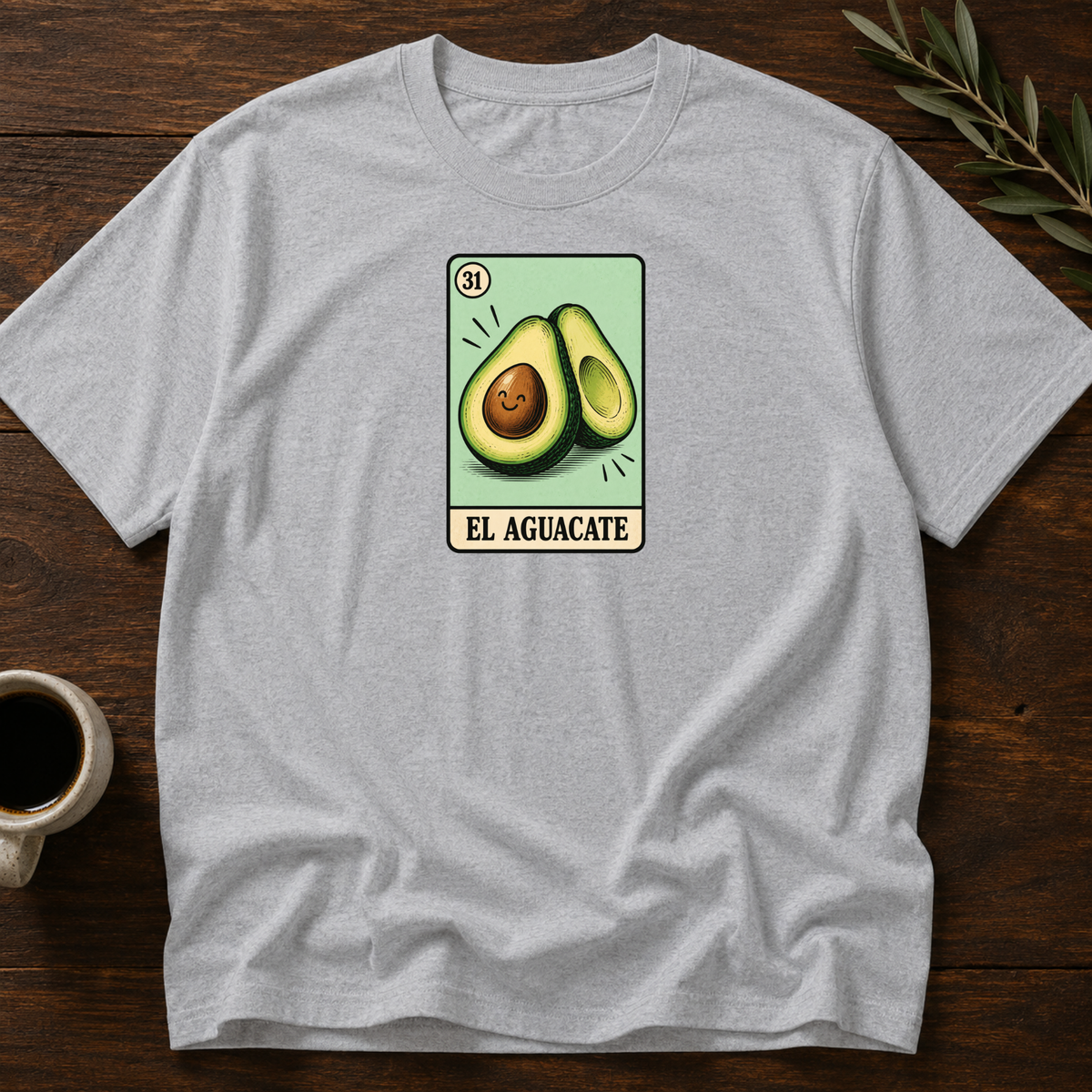 Aguacate Card T-Shirt – Sport Grey – Wear Your Heart