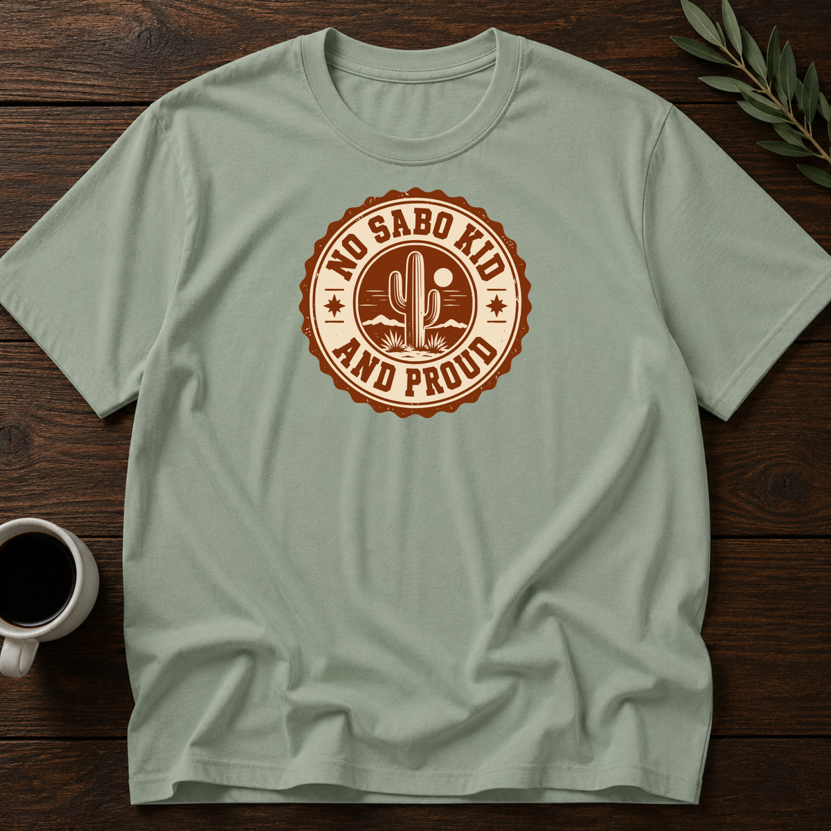 No Sabo Kid T-Shirt – Sage – Wear Your Heart