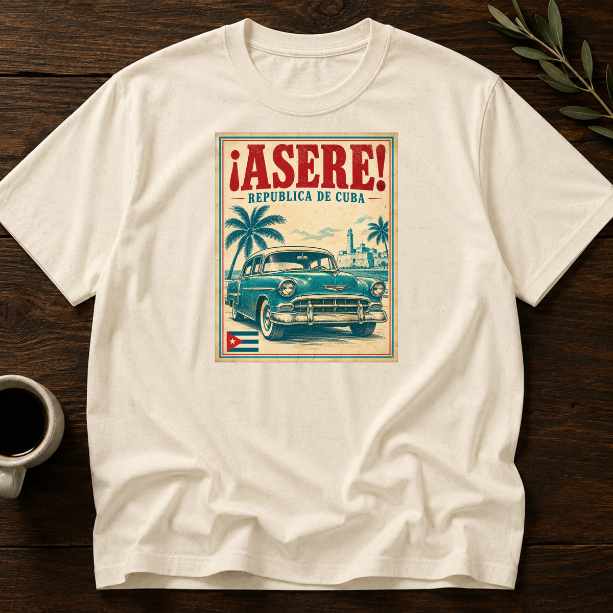 Asere Cuba T-Shirt – Natural – Wear Your Heart