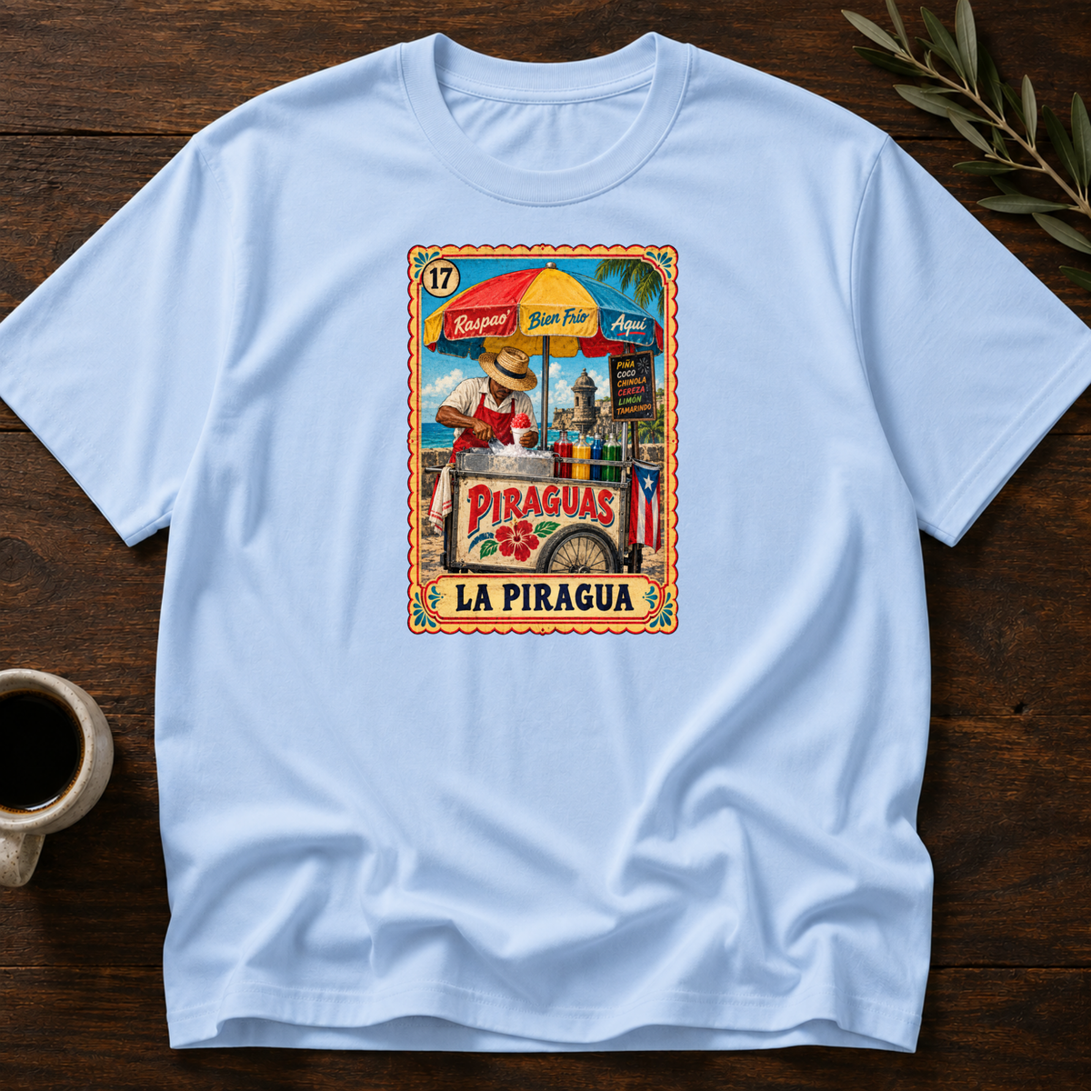 La Piragua T-Shirt – Light Blue – Wear Your Heart
