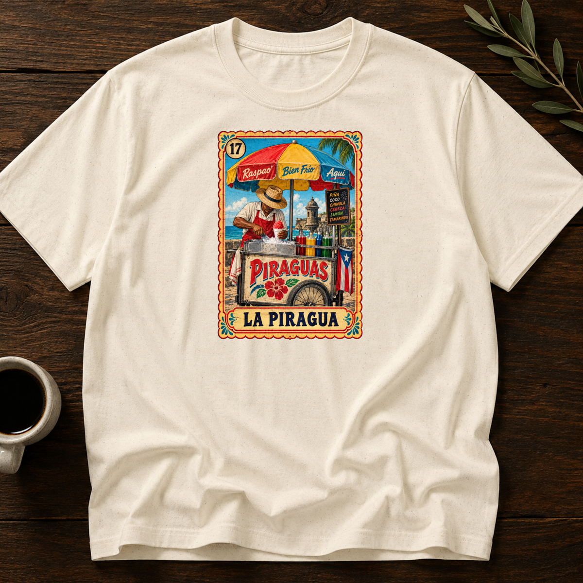 La Piragua T-Shirt – Natural – Wear Your Heart