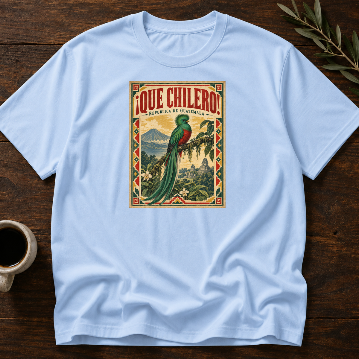 ¡Que Chilero! T-Shirt – Light Blue – Wear Your Heart