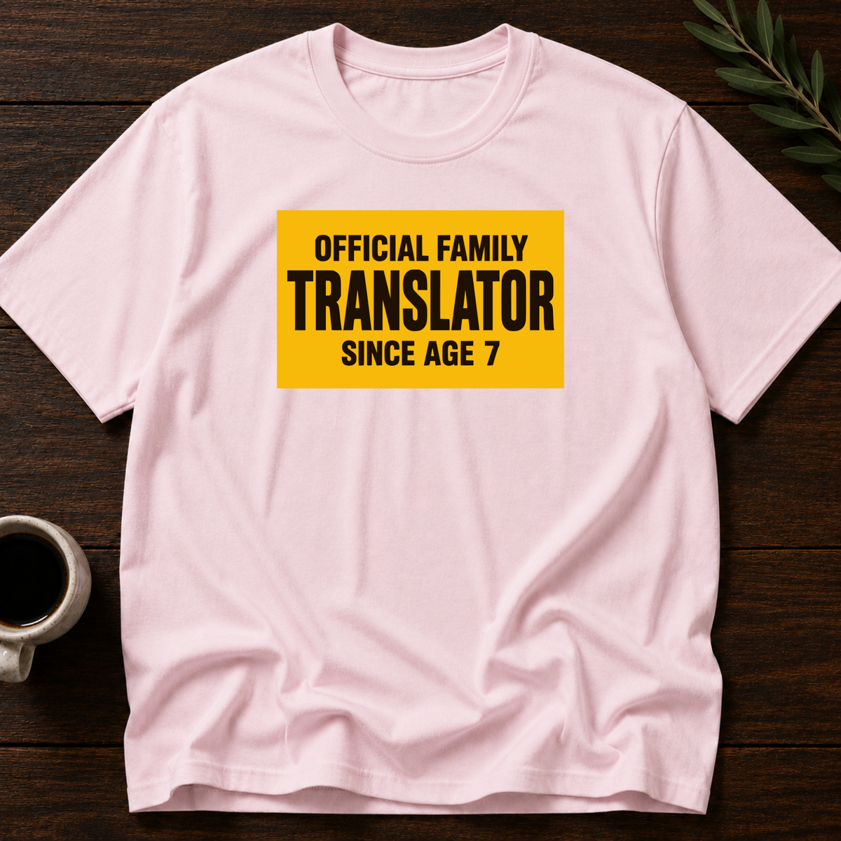 Family Translator T-Shirt – Light Pink – Wear Your Heart