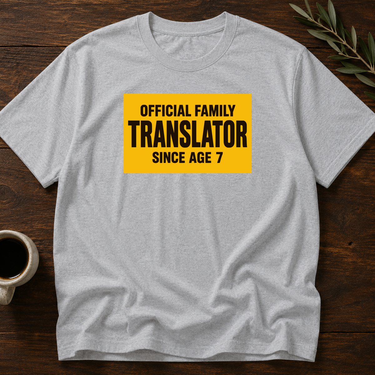 Family Translator T-Shirt – Sport Grey – Wear Your Heart