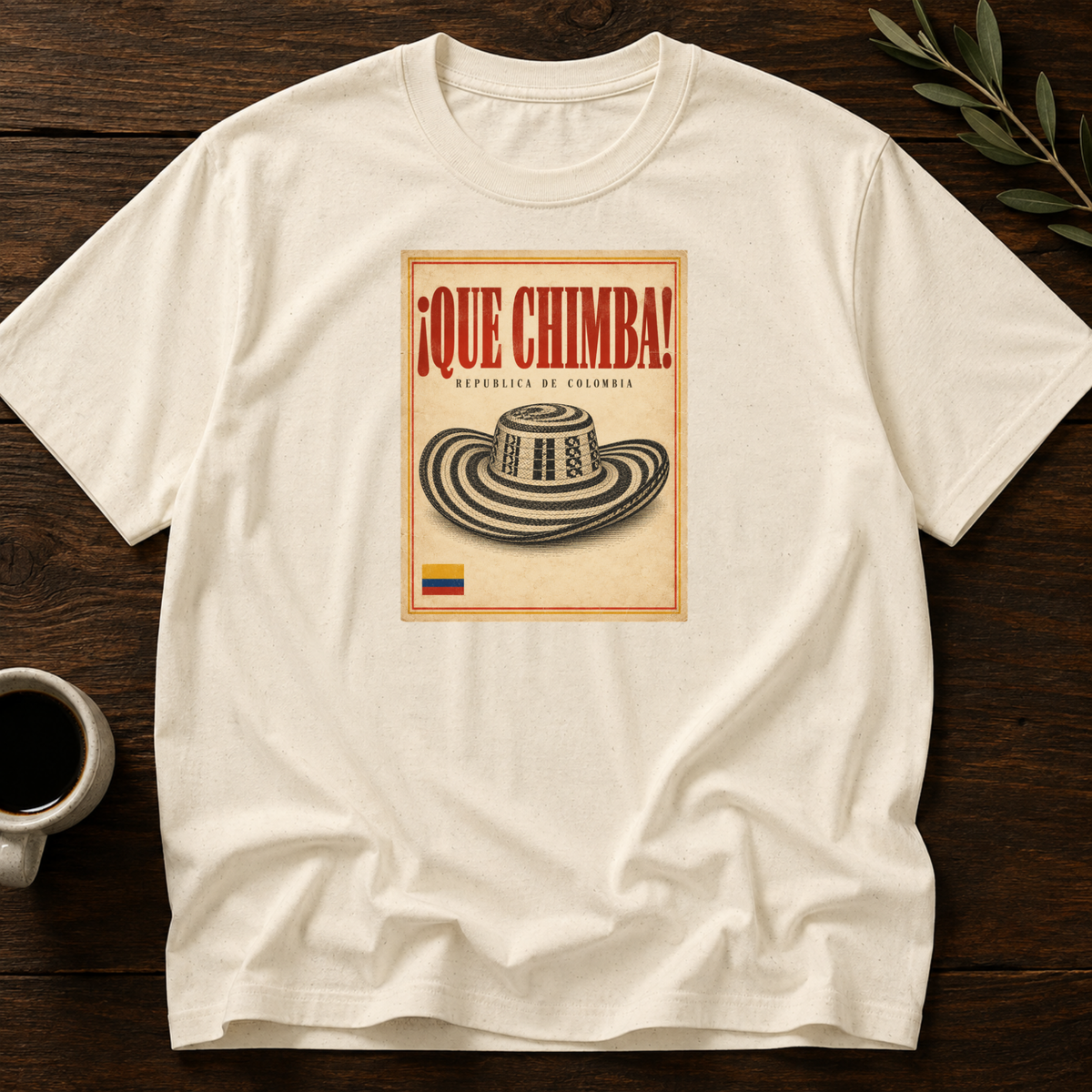 ¡Que Chimba! T-Shirt – Natural – Wear Your Heart