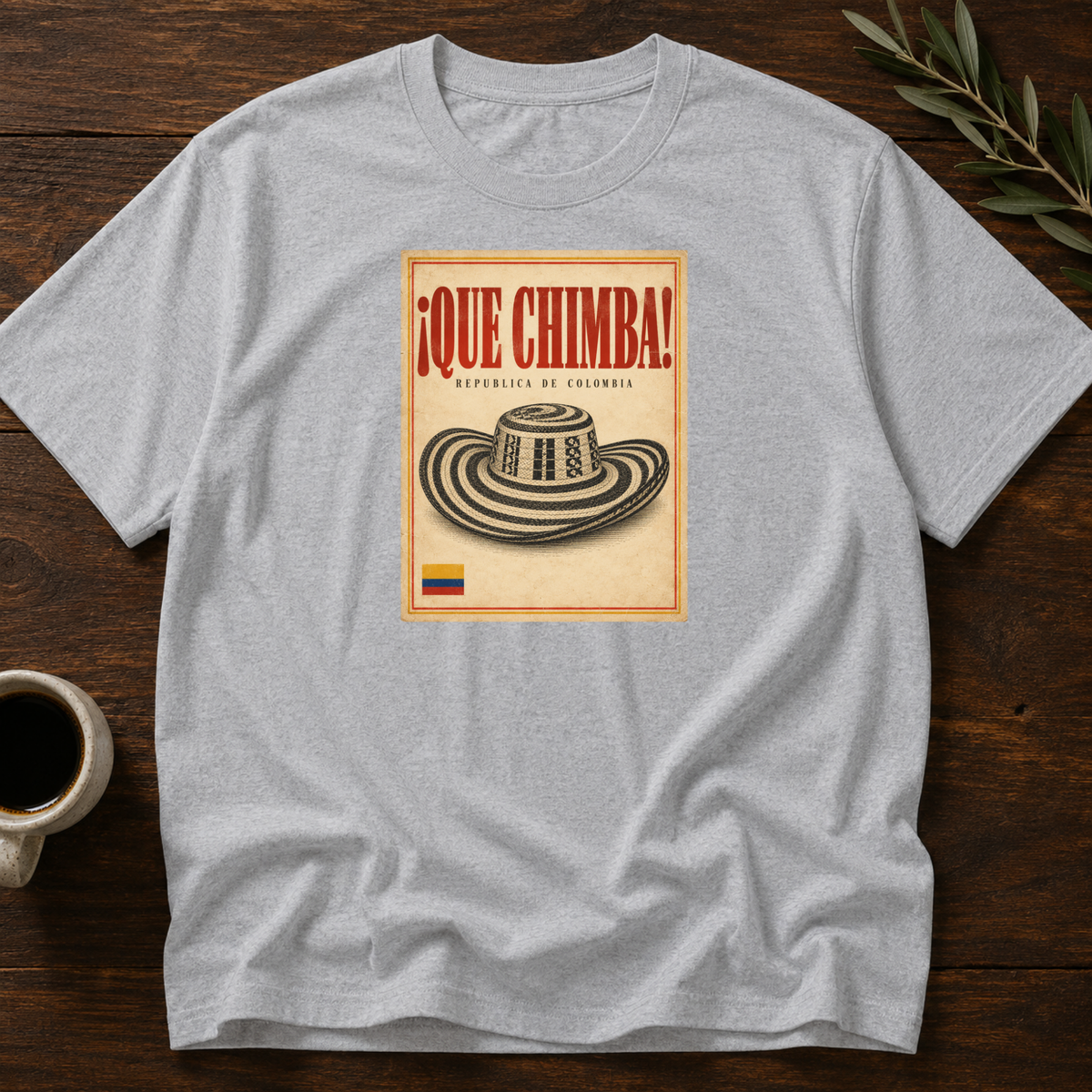 ¡Que Chimba! T-Shirt – Sport Grey – Wear Your Heart