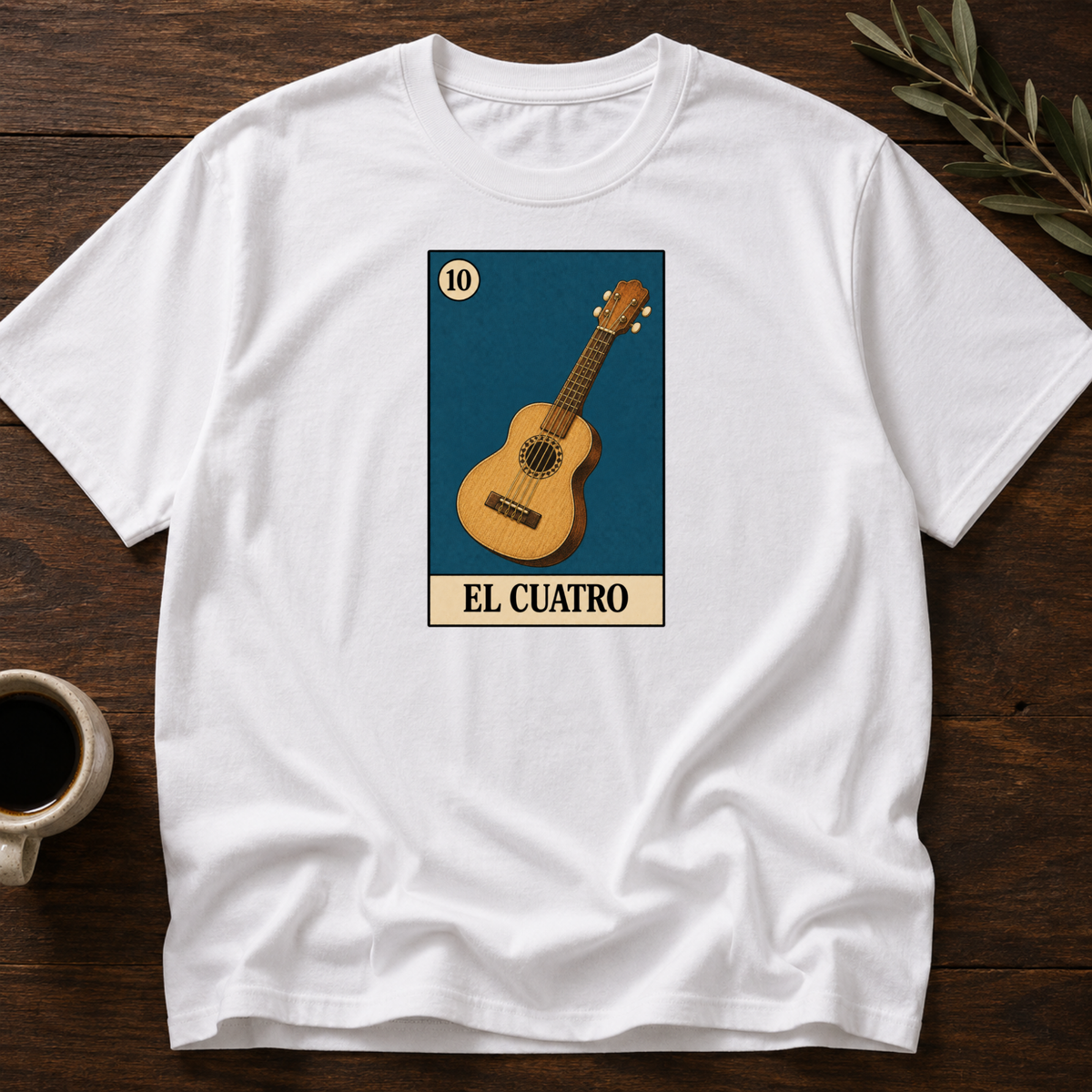 El Cuatro T-Shirt – White – Wear Your Heart