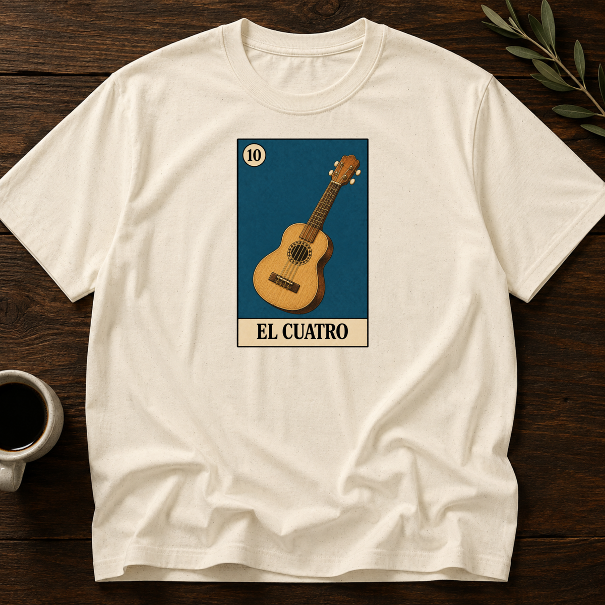 El Cuatro T-Shirt – Natural – Wear Your Heart