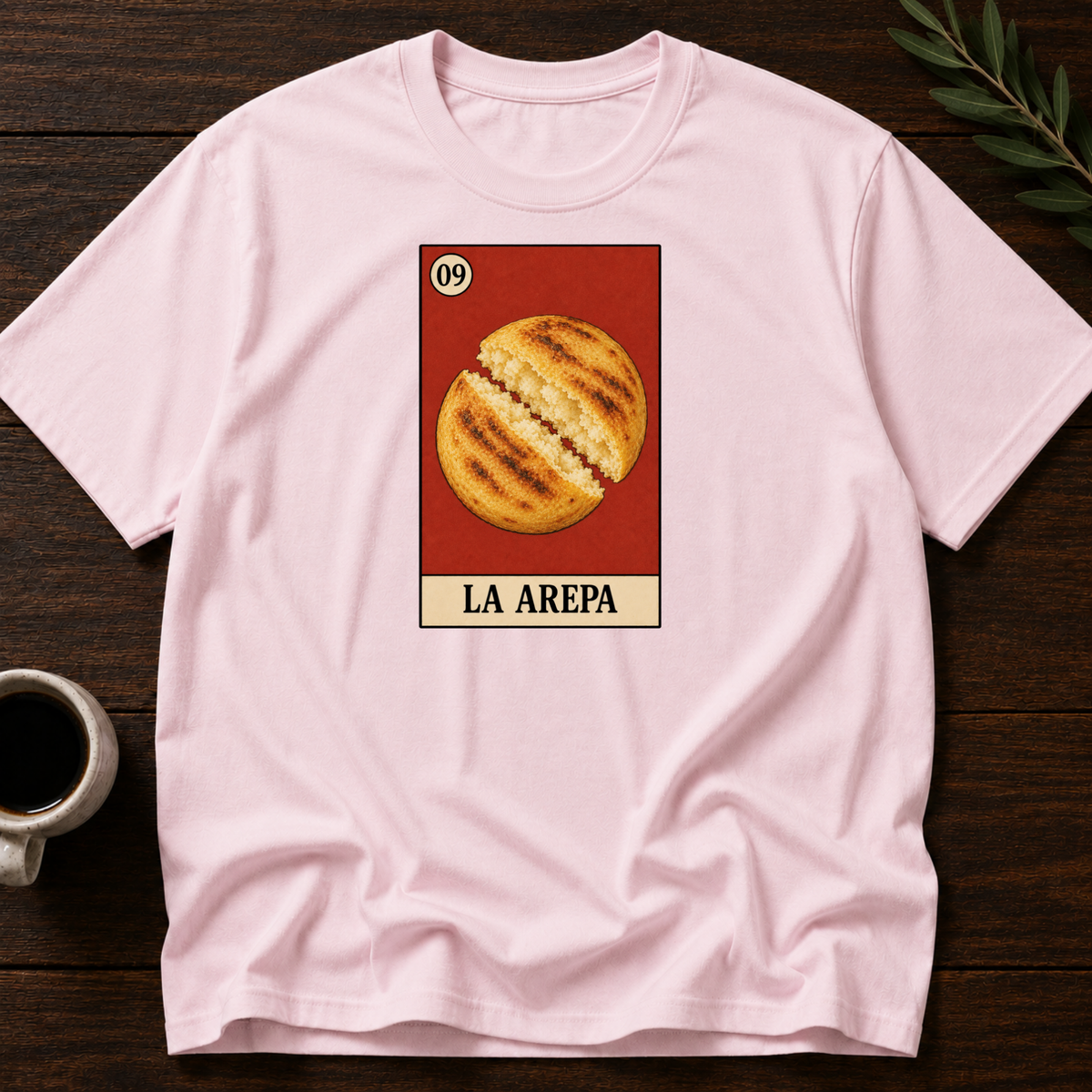 La Arepa T-Shirt – Light Pink – Wear Your Heart