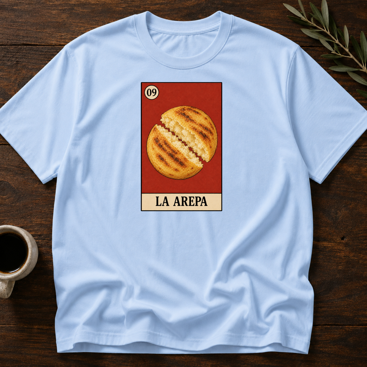 La Arepa T-Shirt – Light Blue – Wear Your Heart