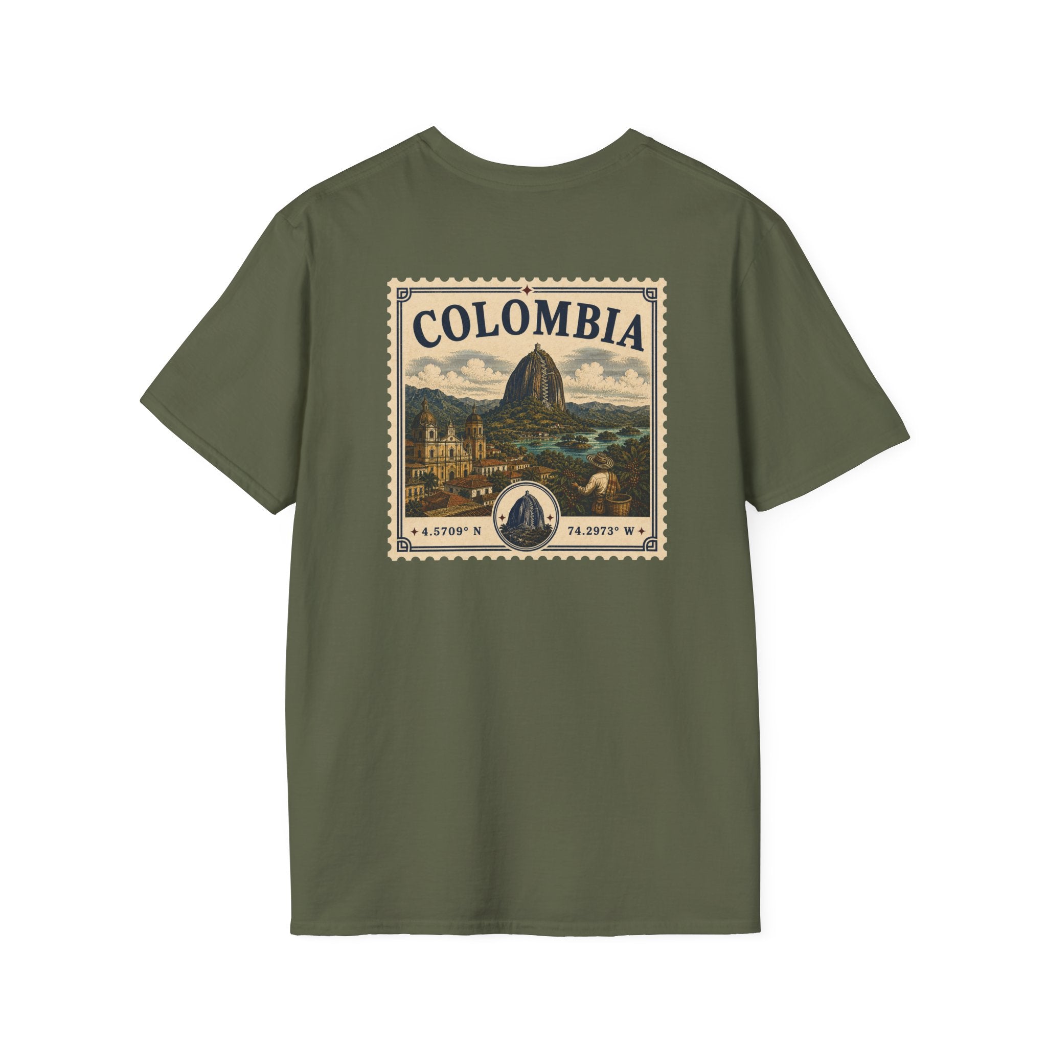 COLOMBIA HERITAGE STAMP T-SHIRT