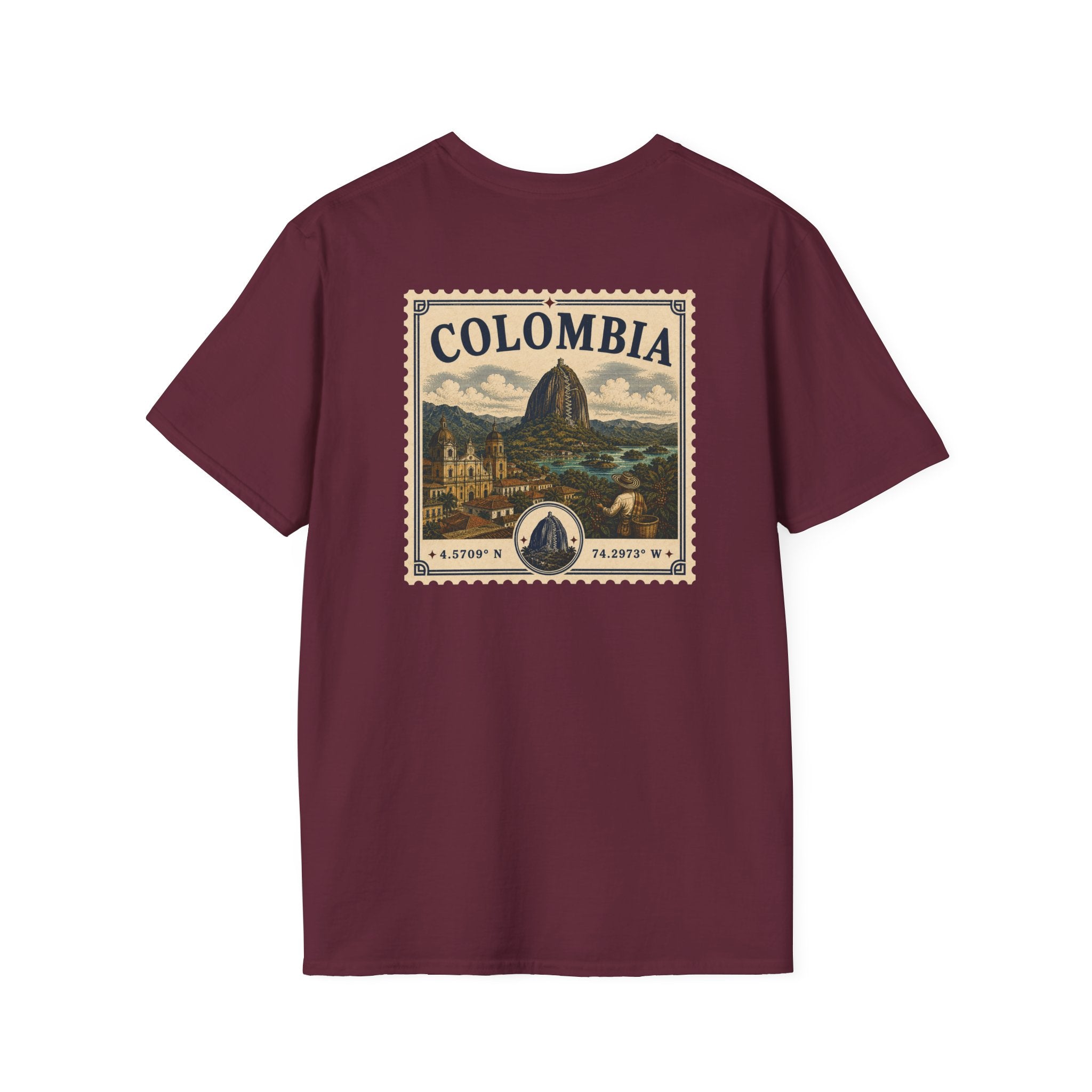 COLOMBIA HERITAGE STAMP T-SHIRT