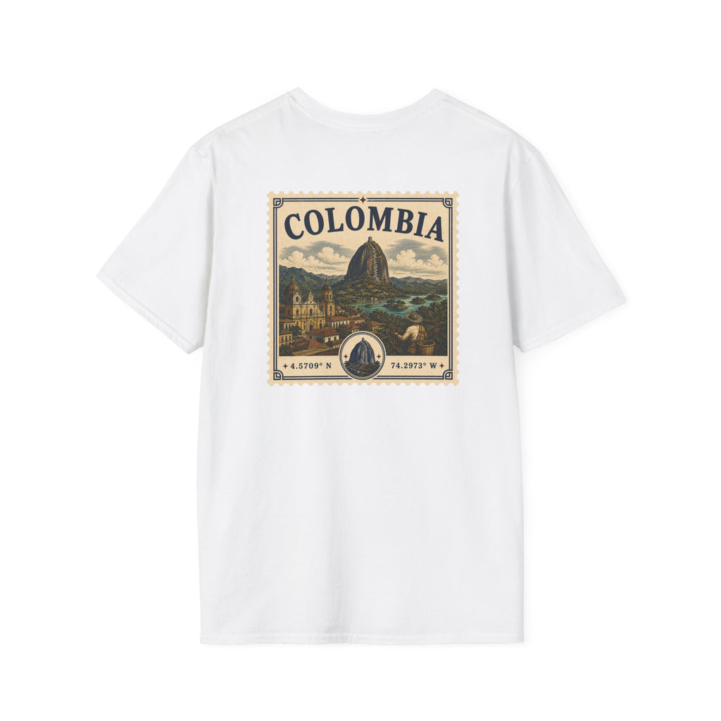 COLOMBIA HERITAGE STAMP T-SHIRT